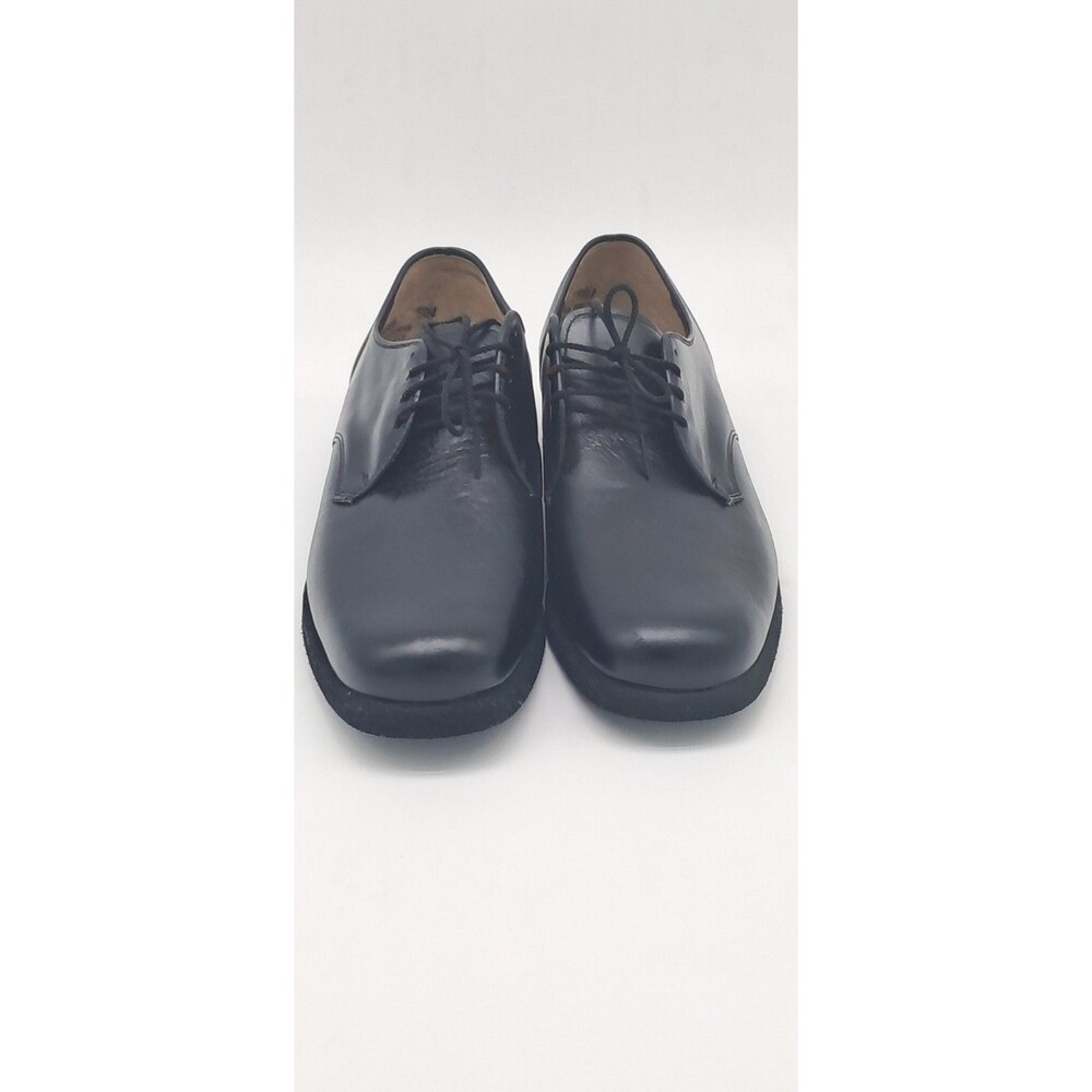 Vintage Bates Floaters Mens 10.5 Black Leather Derby Dress Shoes Comfort USA
